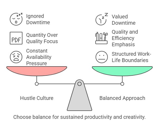 Choose balance for sustained productivity and creativity